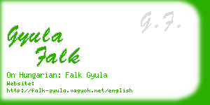 gyula falk business card